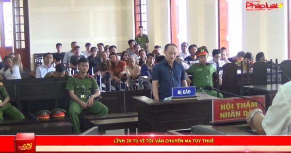 Lĩnh 20 năm tù vì tội vận chuyển ma túy thuê