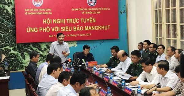 Họp khẩn trực tuyến ứng phó với siêu bão Mangkhut