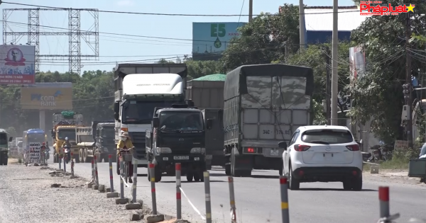 Quảng Ngãi: Bức xúc nhà thầu chậm thi công dự án nâng cấp, mở rộng quốc lộ 1