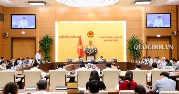 Bế mạc phiên họp thứ 27 của Ủy ban Thường vụ Quốc hội