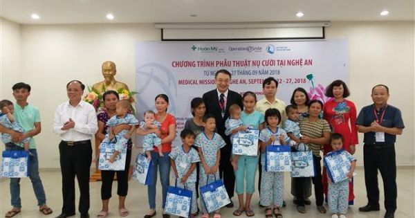 Nghệ An: Gần 100 trẻ khuyết tật được phẫu thuật nụ cười miễn phí