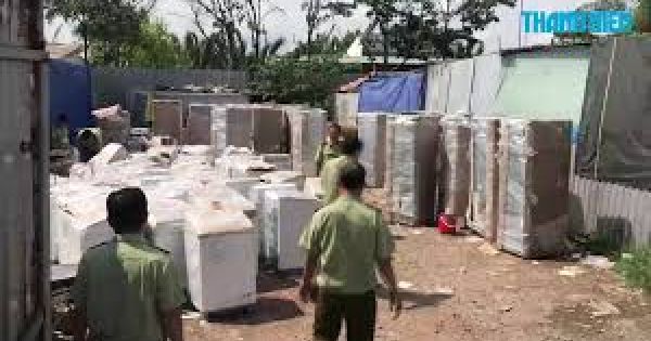 Thu giữ lô hàng điện lạnh, điện tử cũ cấm nhập khẩu