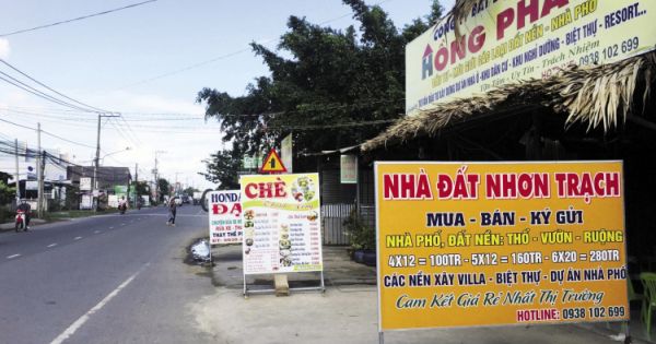 Các trung tâm giao dịch, môi giới BĐS giăng “bẫy” khắp Nhơn Trạch
