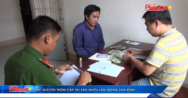 Bắt giữ tên trộm cắp tài sản nhiều lần trong sân đình
