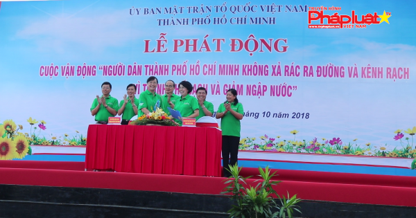 TP HCM: phát động người dân không xả rác ra đường và kênh rạch