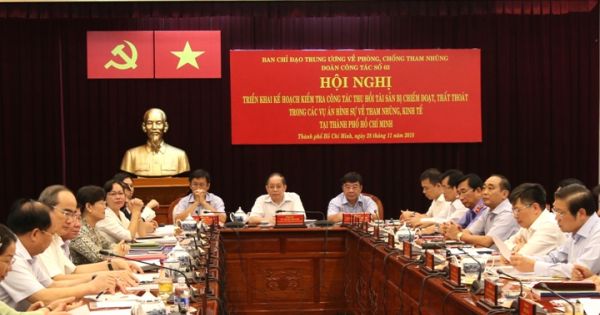 Kiểm tra về thu hồi tài sản tham nhũng tại TP.HCM