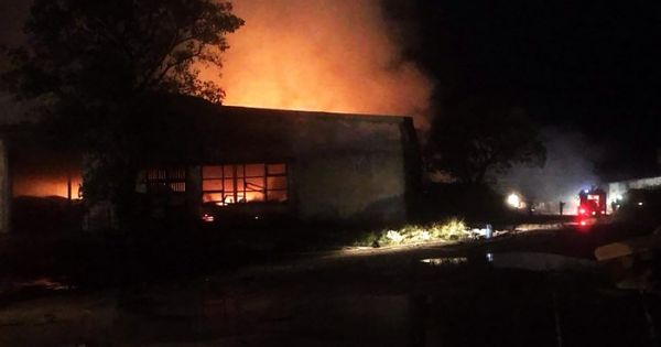 Bình Định: Nhà xưởng chứa 100 tấn viên nén sinh học bị bà hỏa thiêu rụi