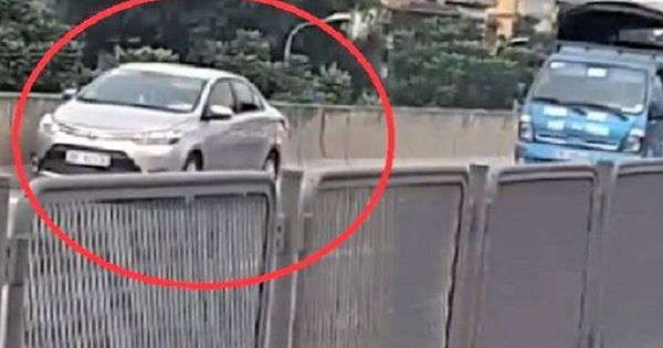 Tước GPLX tài xế điều khiển ô tô đi lùi ở vành đai 3 trên cao