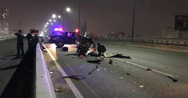 Chạy xe máy vào làn ô tô trên cầu Sài Gòn, tử vong tại chỗ