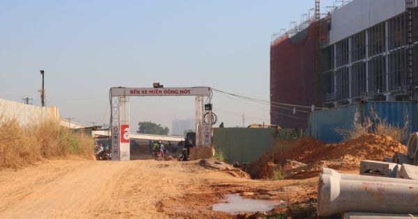 Cận cảnh dự án Bến xe Miền Đông chậm tiến độ ở TP.HCM