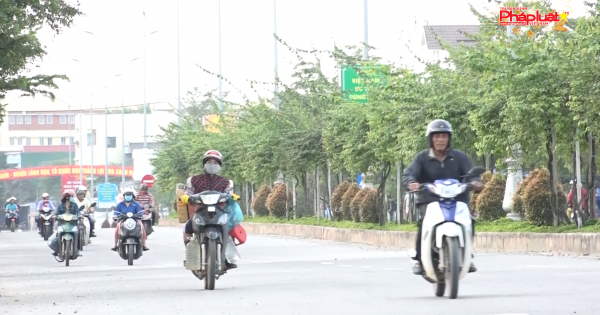 Công an TP.Quảng Ngãi kiểm soát trật tự an toàn giao thông Tết