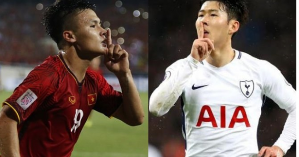 Quang Hải sánh ngang với Son Heung-min