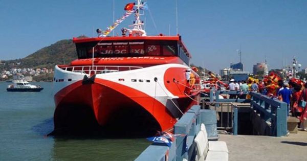 Đưa tàu cao tốc 2 thân vào hoạt động tuyến Vũng Tàu - Côn Đảo