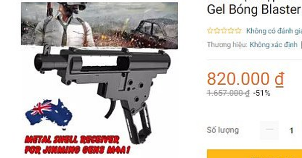 Kiểm tra Lazada về việc bán thiết bị lắp ráp súng