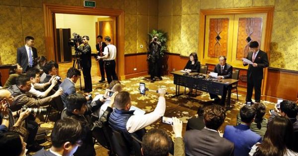 Triều Tiên bất ngờ tổ chức họp báo lúc nửa đêm về Hội nghị thượng đỉnh Mỹ-Triều