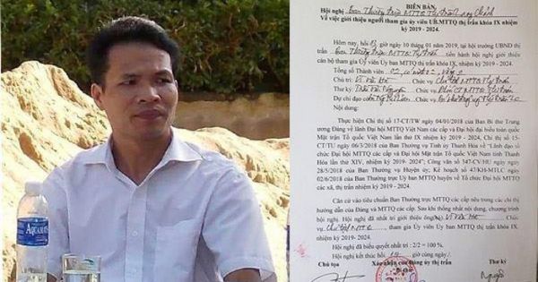 Cho thôi chức Chủ tịch Mặt trận Tổ quốc bắt dân chui qua háng