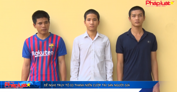 Đề nghị truy tố 03 thanh niên cướp tài sản người già