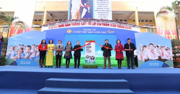 Chương trình Sữa học đường tại Hà Nội: Số lượng các cháu tham gia ngày càng đông