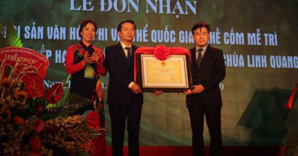 Nghề cốm Mễ Trì vinh dự được công nhận Di sản văn hóa phi vật thể Quốc gia