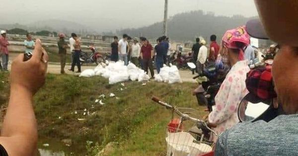 Phát hiện hàng chục bao tải chứa gần 1 tấn nghi ma túy bỏ giữa đồng muối