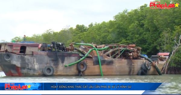 Hoạt động khai thác cát lậu cần phải bị xử lý hình sự