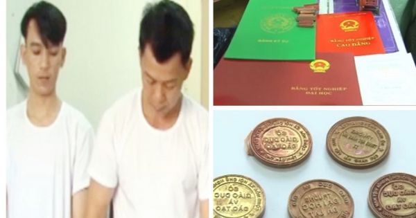 Triệt phá đường dây làm bằng giả, thu 1 tấn phôi bằng