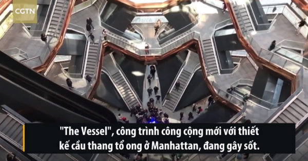 Tòa nhà tổ ong toàn cầu thang gây sốt ở Mỹ