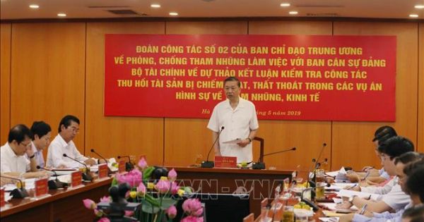 Đại tướng Tô Lâm yêu cầu quyết liệt thu hồi tài sản chiếm đoạt, thất thoát