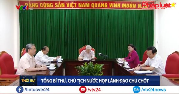 Tổng Bí thư, Chủ tịch nước Nguyễn Phú Trọng chủ trì họp lãnh đạo chủ chốt