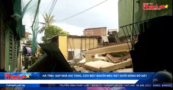 Hà Tĩnh: Sập nhà hai tầng đang sửa, một người nguy kịch
