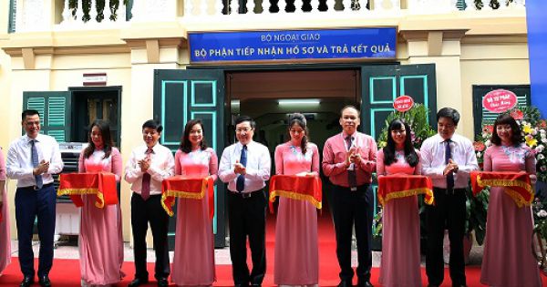 Bộ Ngoại giao khai trương bộ phận một cửa