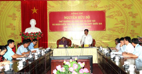 Hà Giang lắp đặt camera giám sát hoạt động 24/24h khu vực làm thi