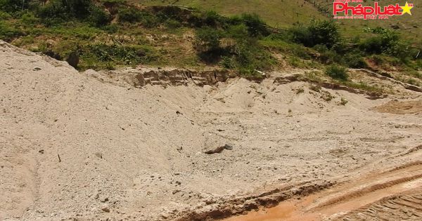 Lợi dụng xây thủy điện ALin B1 để khai thác cát lậu