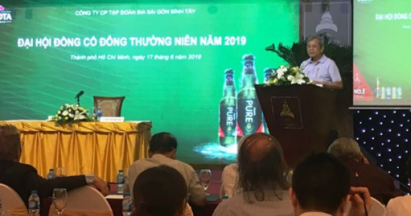 Năm 2019, Sabibeco dự kiến chia cổ tức năm 2019 đạt 15%