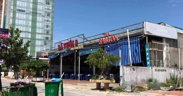 Đà Nẵng: Tháo dỡ hàng quán tạm tại “đất vàng” ven biển