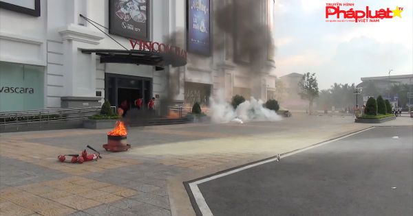 Kiên Giang: Thực tập phương án chữa cháy, cứu nạn