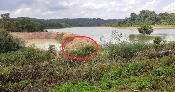 Bình Phước: Ngang nhiên thi công trái phép trong lòng hồ thủy lợi