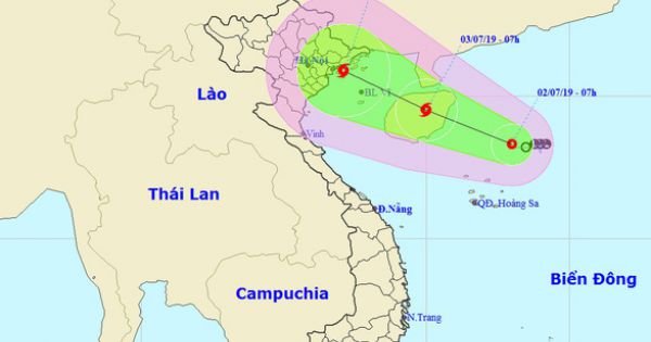 Bão số 2 giật cấp 11, đã đổ bộ vào Hải Phòng - Nam Định