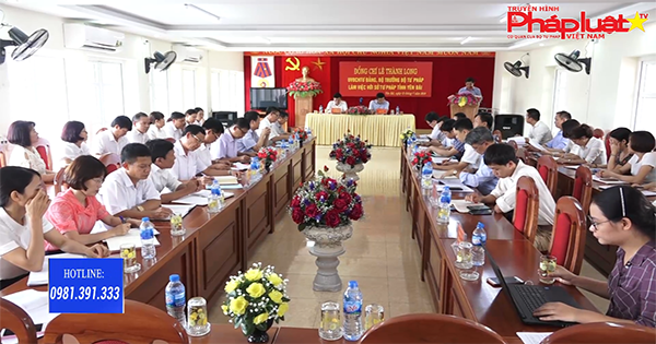 Bộ trưởng bộ Tư pháp làm việc với Sở Tư pháp tỉnh Yên Bái