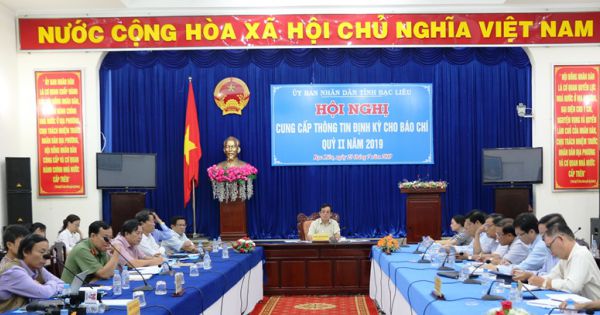 Bạc Liêu tổ chức Hội nghị cung cấp thông tin định kỳ cho báo chí quý II/2019
