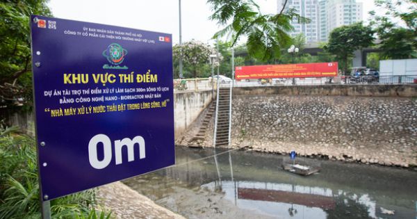 Hà Nội khẳng định xả nước đúng quy trình, không phá thử nghiệm nước sông Tô Lịch