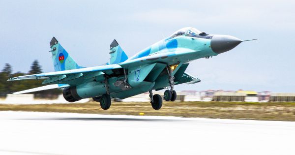 Tiêm kích MIG-29 của Azerbaijan rơi xuống biển khi huấn luyện