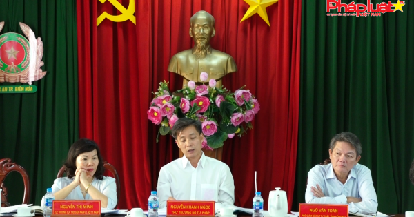 Đoàn kiểm tra liên ngành về trợ giúp pháp lý của Bộ Tư pháp làm việc tại Đồng Nai