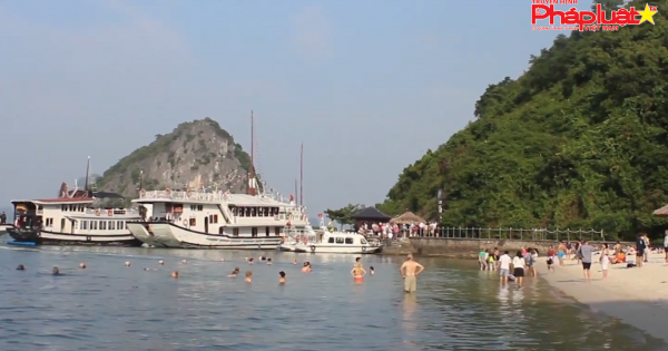 Tạm dừng hoạt động bãi tắm Soi Sim trên vịnh Hạ Long