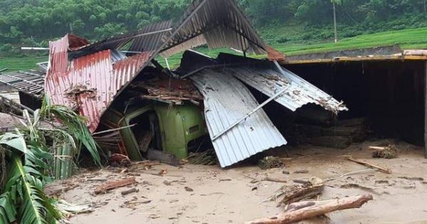 Trong cơn bão số 3, làm 5 người thiệt mạng và 13 người mất tích