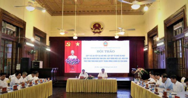 Ngành TAND đổi mới, sắp xếp lại cơ cấu tổ chức bộ máy tinh gọn