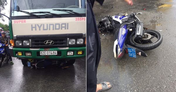 Ô tô nghi chở hàng lậu, kéo lê xe cán bộ quản lý thị trường