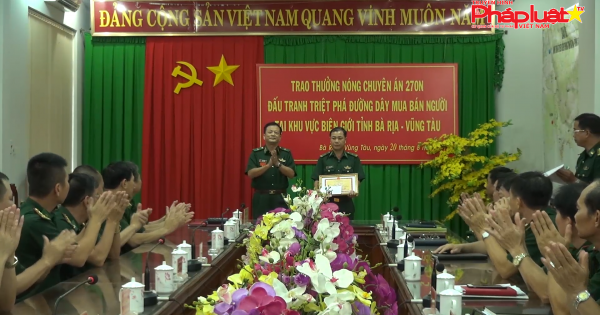 BĐBP Bà Rịa-Vũng Tàu: Thưởng nóng cho lực lượng chống tội phạm mua bán người