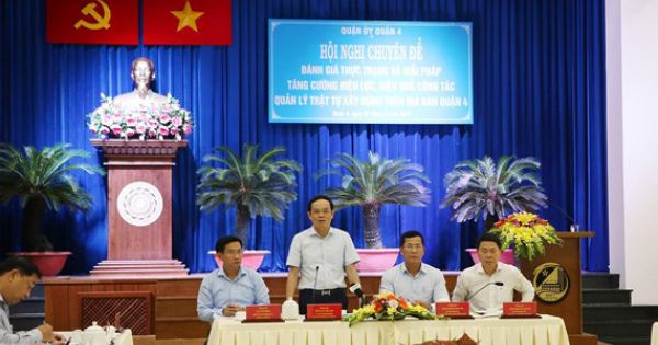 Nhiều vi phạm xây dựng xảy ra tại quận 4 - TP.HCM