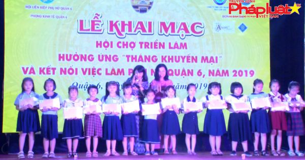 Khai mạc Hội chợ triển lãm “Hưởng ứng tháng khuyến mãi và kết nối việc làm phụ nữ quận 6”